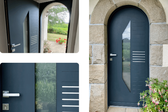 porte entrée alu sur mesure Saint-Rémy-de-Provence - Fenêtres sur les Alpilles