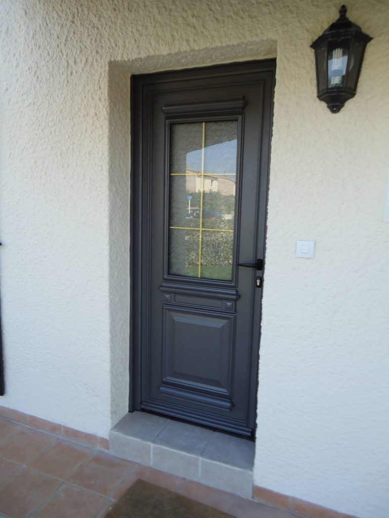 porte d'entrée aluminium sur mesure Gard - Fenêtres sur les Alpilles