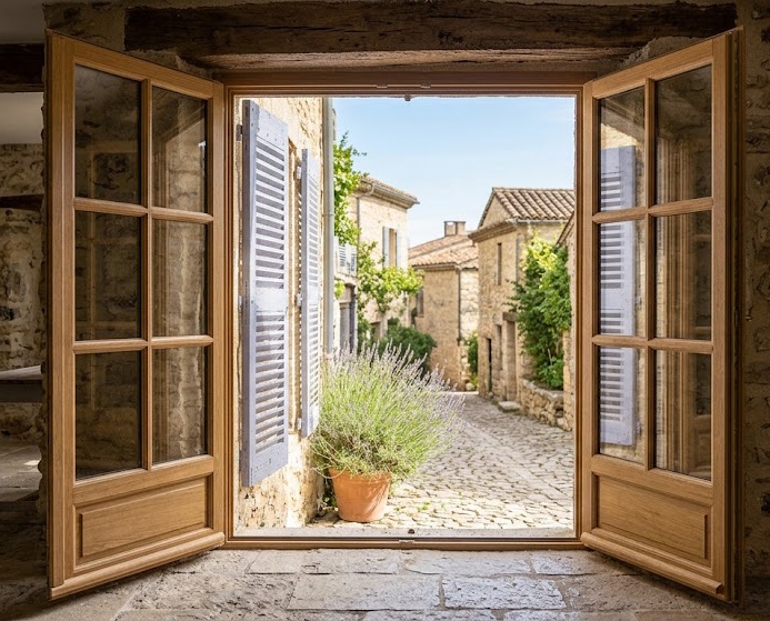 porte-fenetre bois sur mesure Bouches-du-Rhône Vaucluse Gard